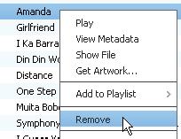 Songbird Through, you can sync music from a PC to the player. 1 2 Remove.» the library and from all playlists.
