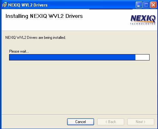 - Step 1: Install the WVL2 Drivers and Utilities The installation process continues. Figure 2.
