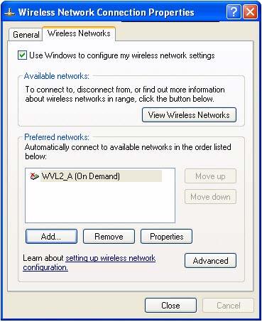 - Step 2: Configure the Wireless Network Card The Wireless Connection Properties page is displayed. Figure 2.