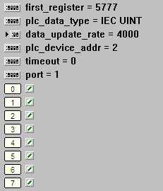 16 SCADAPack E Koyo DirectNET PLC Interface Manual 5.3.1 Output Board Parameters first_register: for koyv.