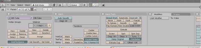 Edit Mode- Mesh Vertex Editing Chapter 3- Creating & Editing Objects After you have created a mesh, you can go into Edit mode (Tab key) and change its shape.