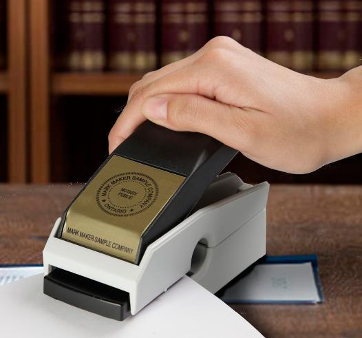 7 LEGAL EMBOSSERS & SEALS Use for legal documents, notary seals, and
