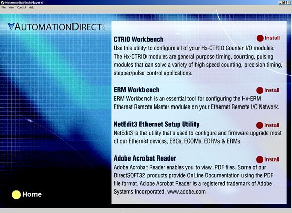 is included with this manual on the AutomationDirect Software Product Showcase CD (also available online at www.automationdirect.com).