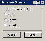 To add a new Client, Contact or Individual from Outlook 1.
