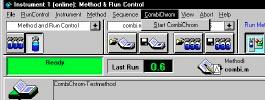 CombiChrom Software Familiarization Start CombiChrom from the Method & Run Control Screen Start CombiChrom from the Method & Run Control Screen The standard HP ChemStation for LC has been extended