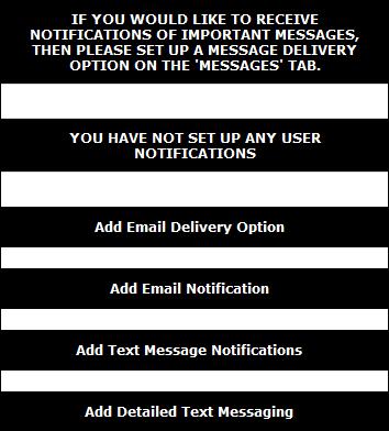 The email; along with the text message notifications are located under the Pay Stubs tab. It s located at the right side of the screen. A notification is optional.
