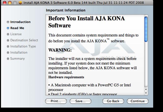 KONA 3 Installation and Operation Manual Installing KONA 3 Software 41
