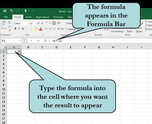 LESSON 2 WORKING WITH DATA 2.2 Entering Simple Formulas This lesson will guide you through the process of entering basic mathematical formulas into a worksheet.
