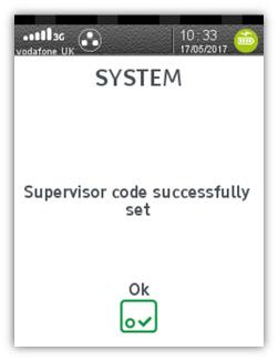 Function 34 System Security If you know your Supervisor Code but wish to change it; press until the System Menu is displayed and enter the Function Code 34 as described in Selecting Function Codes