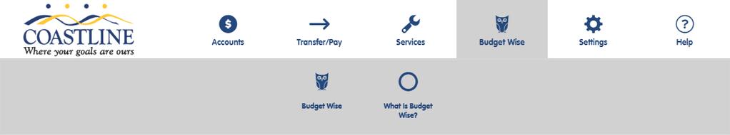 Budget Wise Budget Wise is an exciting new product exclusive to Coastline which offers a tailored solution to help manage your cash flow, removing the peaks and troughs that comes with bills.