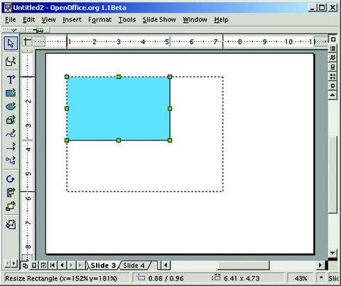 Importing graphics Inserting lines and shapes To create shapes and lines: 1) Select the desired line or shape tool. 2) Click and drag to create the object on the slide.