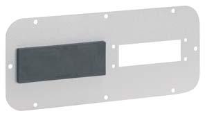 BPK Blind plates, plastic Type Order No. Blind plate for Dimensions PU KEL cut-out Blind plates close cutouts for standard 10-pole / 16-pole / 24-pole industrial connectors.
