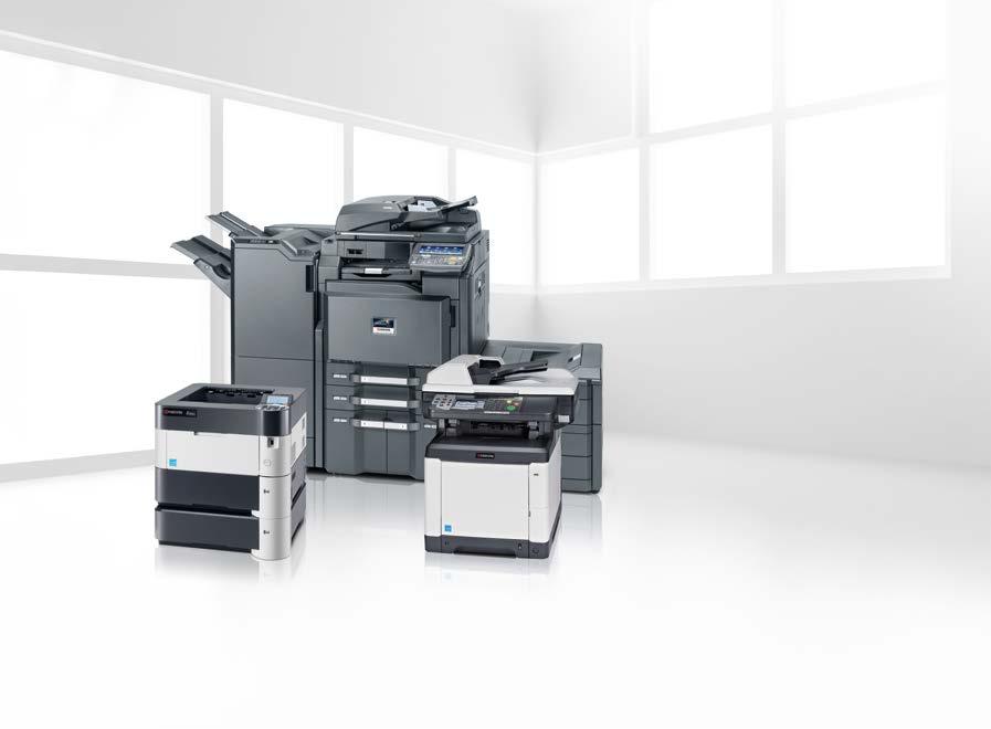 PRODUCT OVERVIEW LASER PRINTERS AND multifunctionals 8020309004 KYOCERA Document Solutions Europe B.V. Branch Office Germany Otto-Hahn-Straße 12 40670 Meerbusch Germany Tel +49 2159 928 500 Fax +49 2159 918 100 www.
