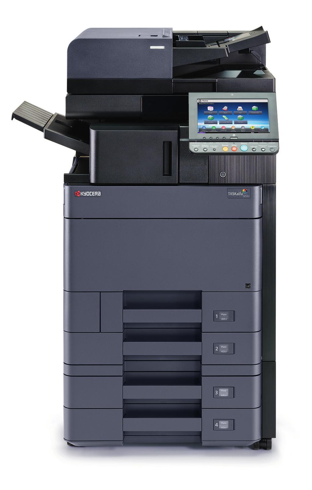 2 SINGLE PASS DUPLEX DOCUMENT PROCESSOR DP-7110 with a capacity of 270 sheets, scans