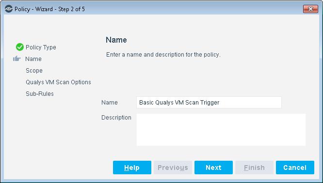 5. Accept the default name or create a new name, and add a description. 6. Select Next. The Scope pane and the IP Address Range dialog box open. 7.