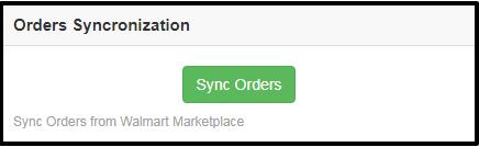 The orders received from the Walmart Marketplace can be synced to the Magento store by executing Sync Orders cron. This cron will sync the Orders from Walmart Marketplace to Magento store. 3.9.