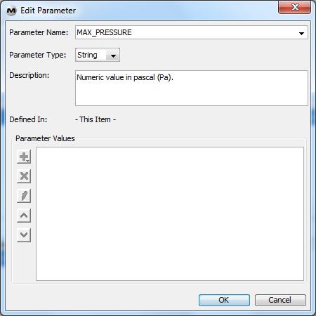 After the administrators have made the proper configuration, users with the appropriate permissions may: Edit the Parameters field that is visible on the item, if any.