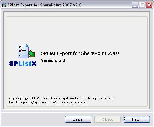 3) SPList Export for SharePoint 2007 Installation Process To install SPList Export for SharePoint 2007 on your computer, you need to get the latest installation file.