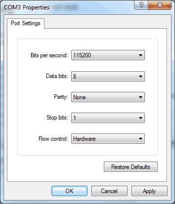 8) Click the Port Settings button in the Ports tab.