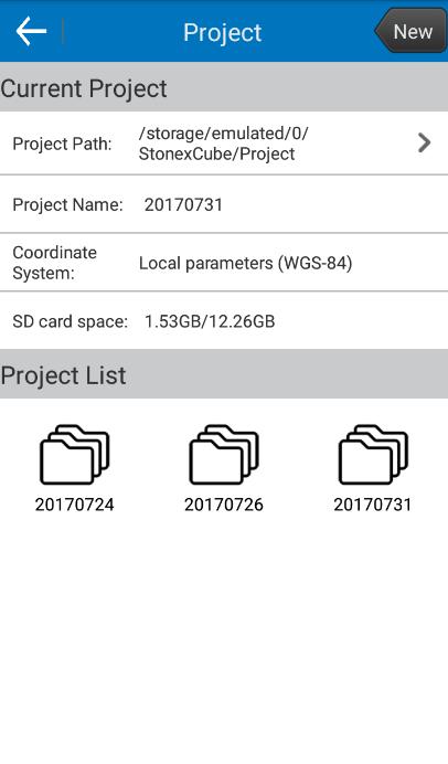 2.1 Project Manage Click Project Manage in the Project submenu: you will get to the Current Project page as shown in Figure 2.1-1. Figure 2.1-1 Figure 2.