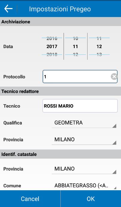 Pregeo DAT format settings (Italy) When you export in Pregeo (DAT) file format, which the official cadastral file format of Italy,