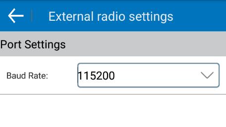 3.13 External Radio Select the datalink as external radio, and click external radio to set the parameters.