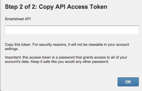 Create a new API Access Token Name: Backupify 5.