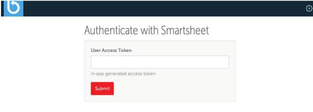 Enter in the access token and click the Submit button. Once the access token is successfully submitted, your Smartsheet data should immediately start backing up.