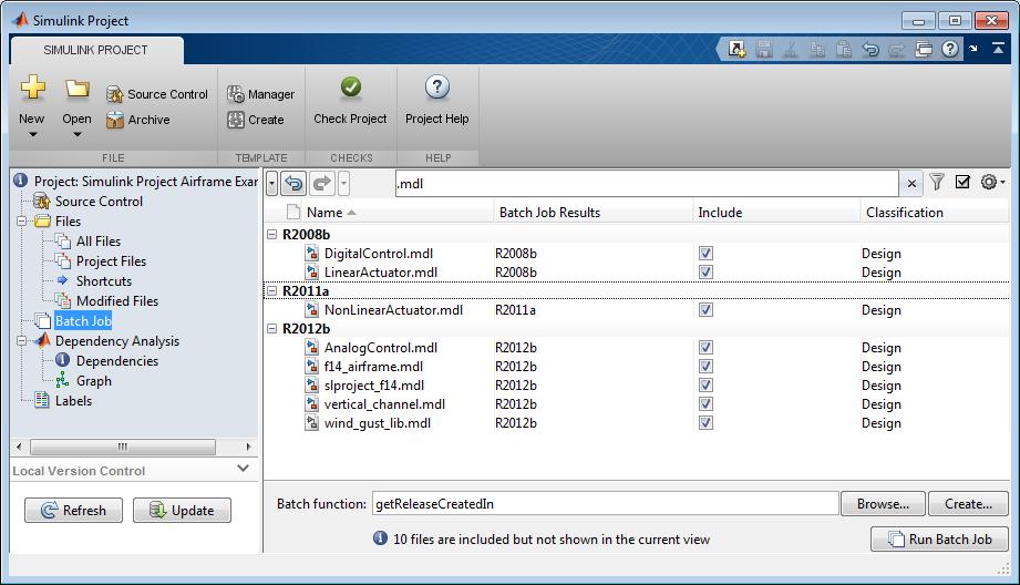Batch Operations on Project Files Execute project-wide operations authored in