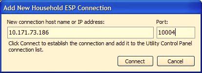 Household ESP Connection... button.