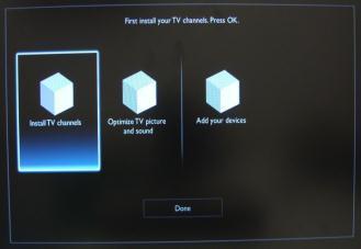 For the channel installations, select Install TV channels and press OK Then you can select