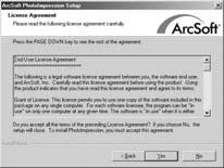 7. Installing the Applications for PC Install Arcsoft Software (Example: Arcsoft Photo Impression) Step 1. Insert the software CD-ROM supplied with the package into the CD-ROM drive.