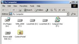 Then double-click on the icon of the removable disk that has just appeared.