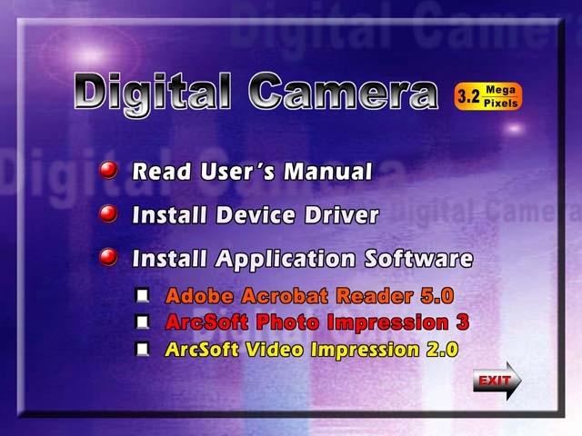 Installing Bundled Software The CD-ROM supplied with your camera contains three pieces of software.