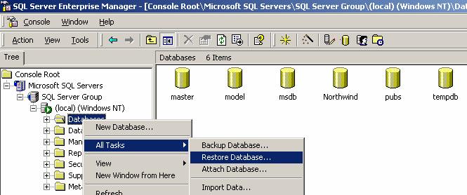 2.1.2 Expand Microsoft SQL Servers > SQL Server Group > Local.