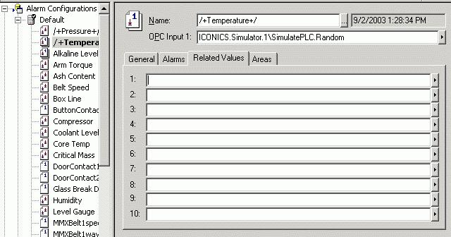 Related Values Severity is the OPC-defined value for alarm Priority. The valid OPC severity range is 0 (lowest) to 1000 (highest).