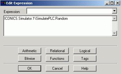 Expression Editor Areas An area is used to group OPC alarm tags. This information can be used by clients for filtering purposes.