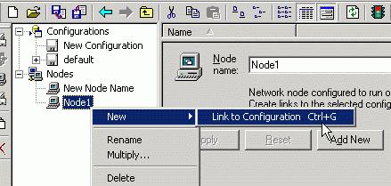 Assigning Configurations to Nodes Each node has one or more configurations assigned to it.