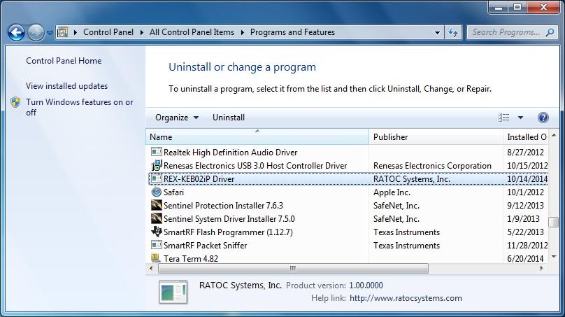 -2. Uninstall RAL-KEB02iP Device Driver If you failed in RAL-KEB02iP Driver installation or desire to remove it from your