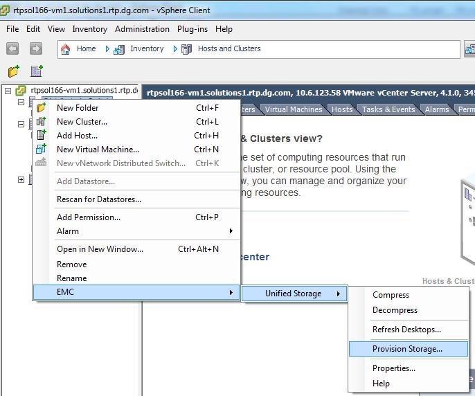 virtual machines (VNX File) Reduce the storage space for VMs
