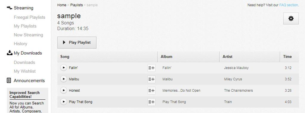 Add songs to your playlist by clicking on the button or the button and selecting the appropriate playlist. 8.