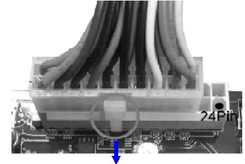 You can insert the power plug into the connector with ease only in the right direction.