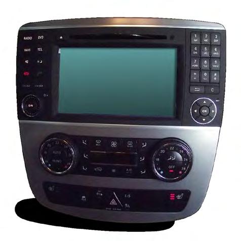 One model, for example, shows navigation data on a touchscreen display from HannStar. DVD, GPS and navigation functions are supported.