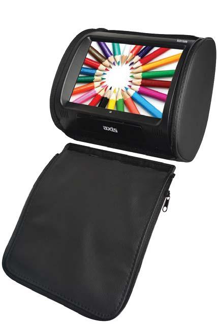 200(W) x 145(H)mm Dimensions INSTRUCTION MANUAL INCLUDED: - 2 x 9 Inch LCD Twin Headrest