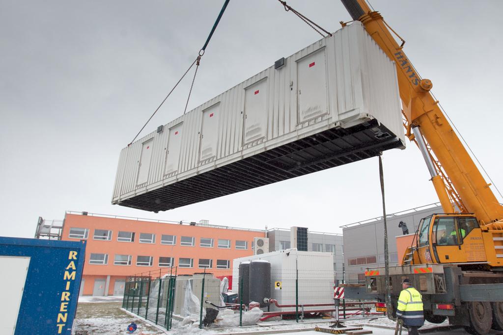 Old Anselm installation mobile DC Containerized DC Can be moved by a truck, on a ship or using the railway Still