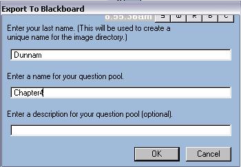 x and 6.x option and then click OK Select Blackboard 5.x and 6.x option and then click OK 18.
