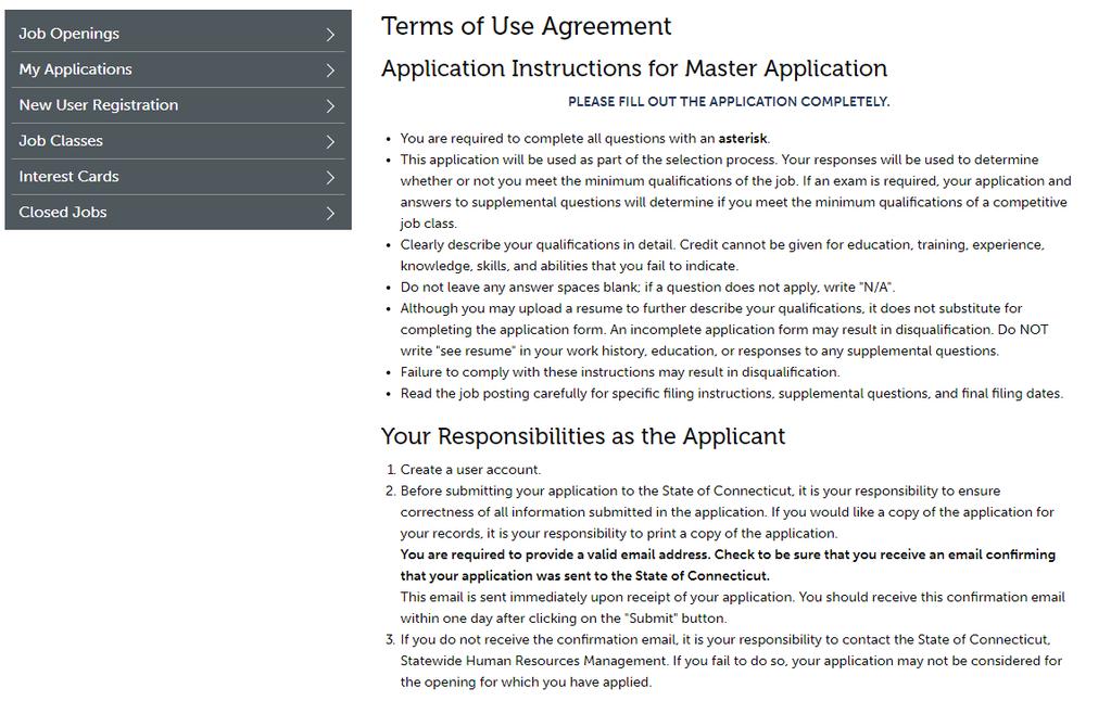 26 Create a Master App Step 3 Read the Terms of Use Agreement.