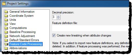 Step 2. Import the Feature Definition (.fxl) file Step 2. Import the Feature Definition (.fxl) file Before you can process the feature codes imported into your project, you must import the same Feature Definition (.