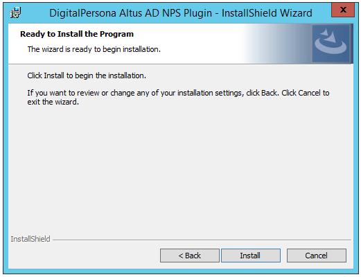 6. Select Finish. The RADIUS authentication request from the NetScaler Gateway will initially communicate with the DigitalPersona NPS Plugin.