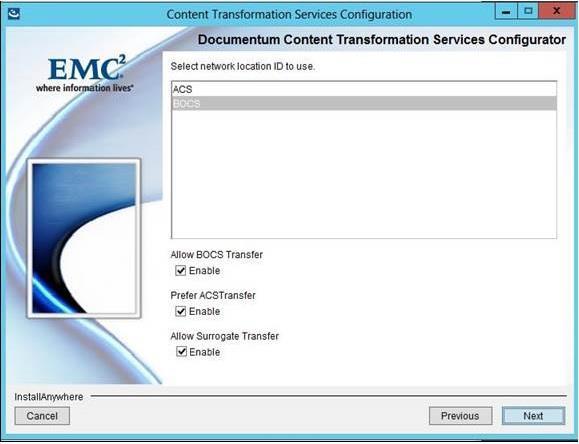 CTS CONFIGURATION Run the CTS configurator in CTS machine. Please refer the Content Transformation Services Installation guide for configuration steps.